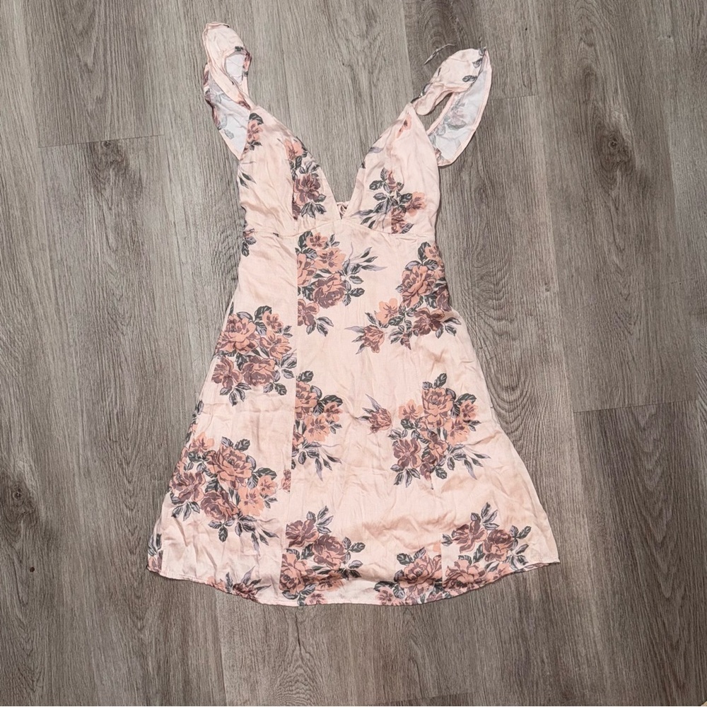 NWT Boutique Floral Pink Sleeveless Dress